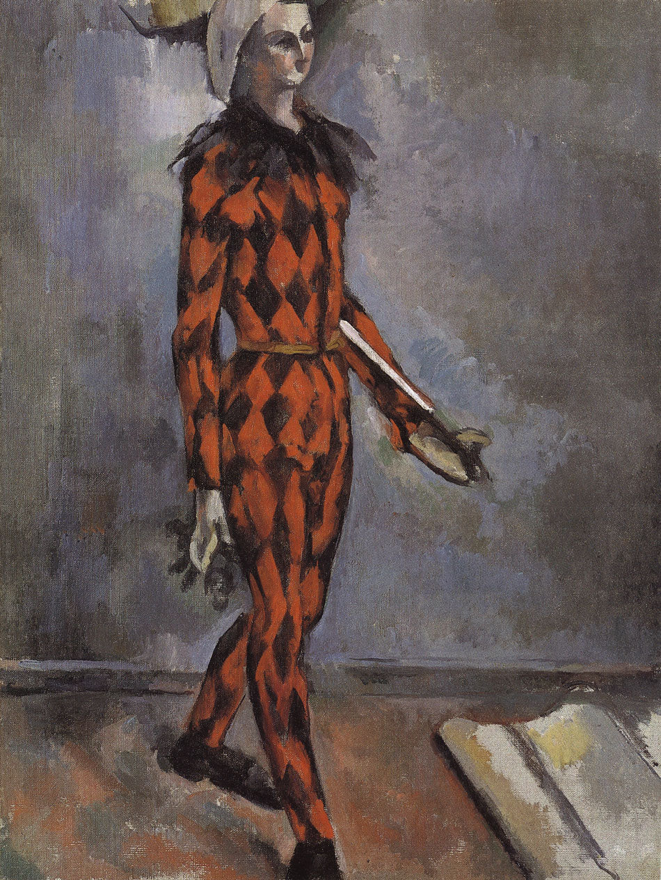 Reproduction du tableau « Harlequin - Paul Cézanne » par Alpha Reproduction en peinture à l’huile