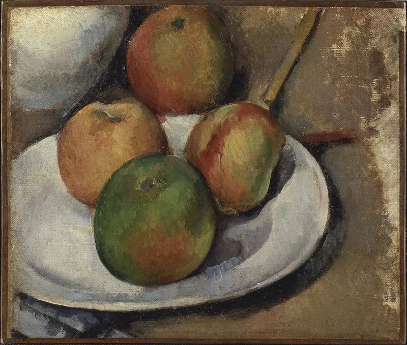 Fyra äpplen och en kniv - Paul Cézanne