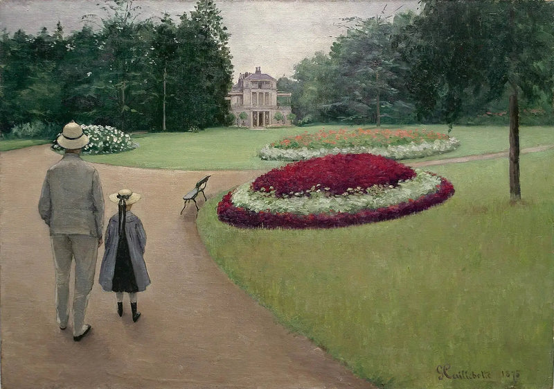 Caillebottes egendom park i Yerres - Gustave Caillebotte