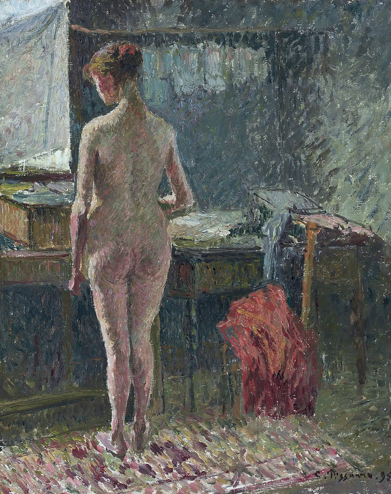 Interiör med ryggnude - Camille Pissarro