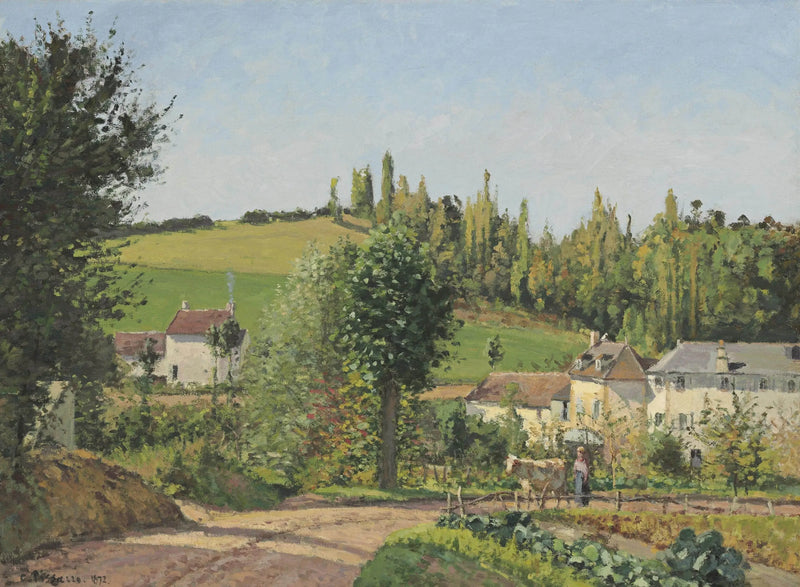 Hameau i omgivningarna av Pontoise - Camille Pissarro