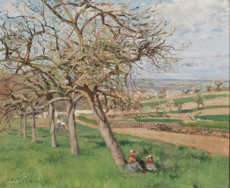 Blommande äppelträd - Camille Pissarro