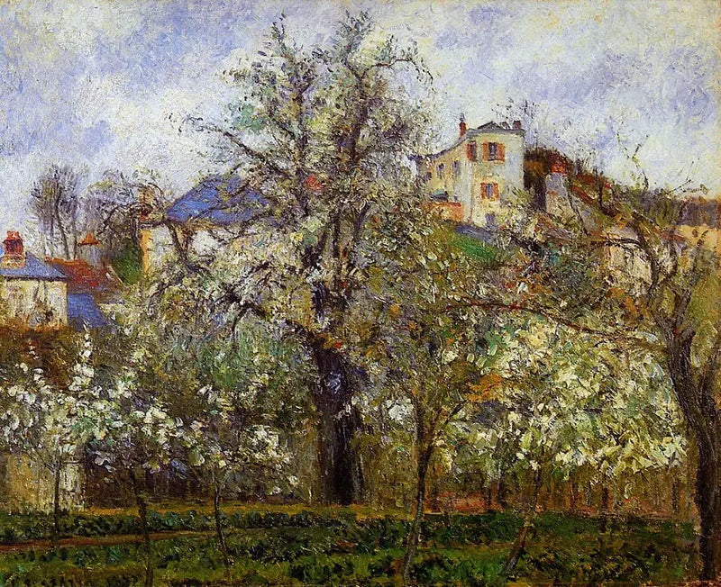 Vår. Blommande plommonträd - Camille Pissarro