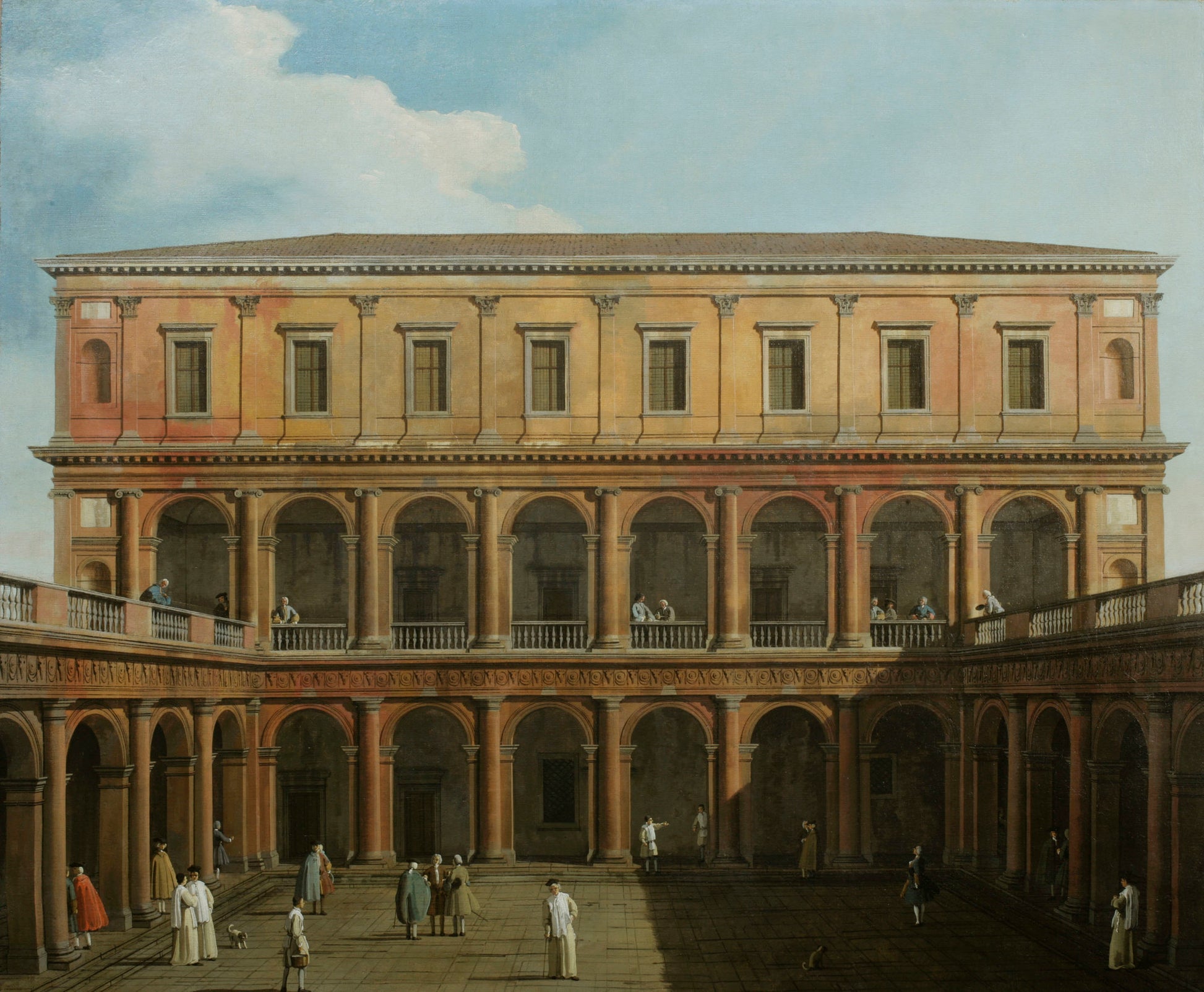 Venise : capriccio du monastère des chanoines du Latran - Canaletto