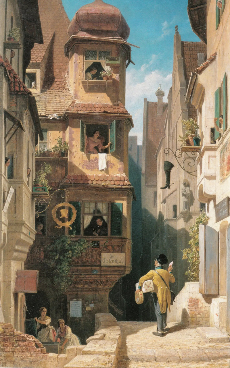Postmannen vid Rosenthal - Carl Spitzweg