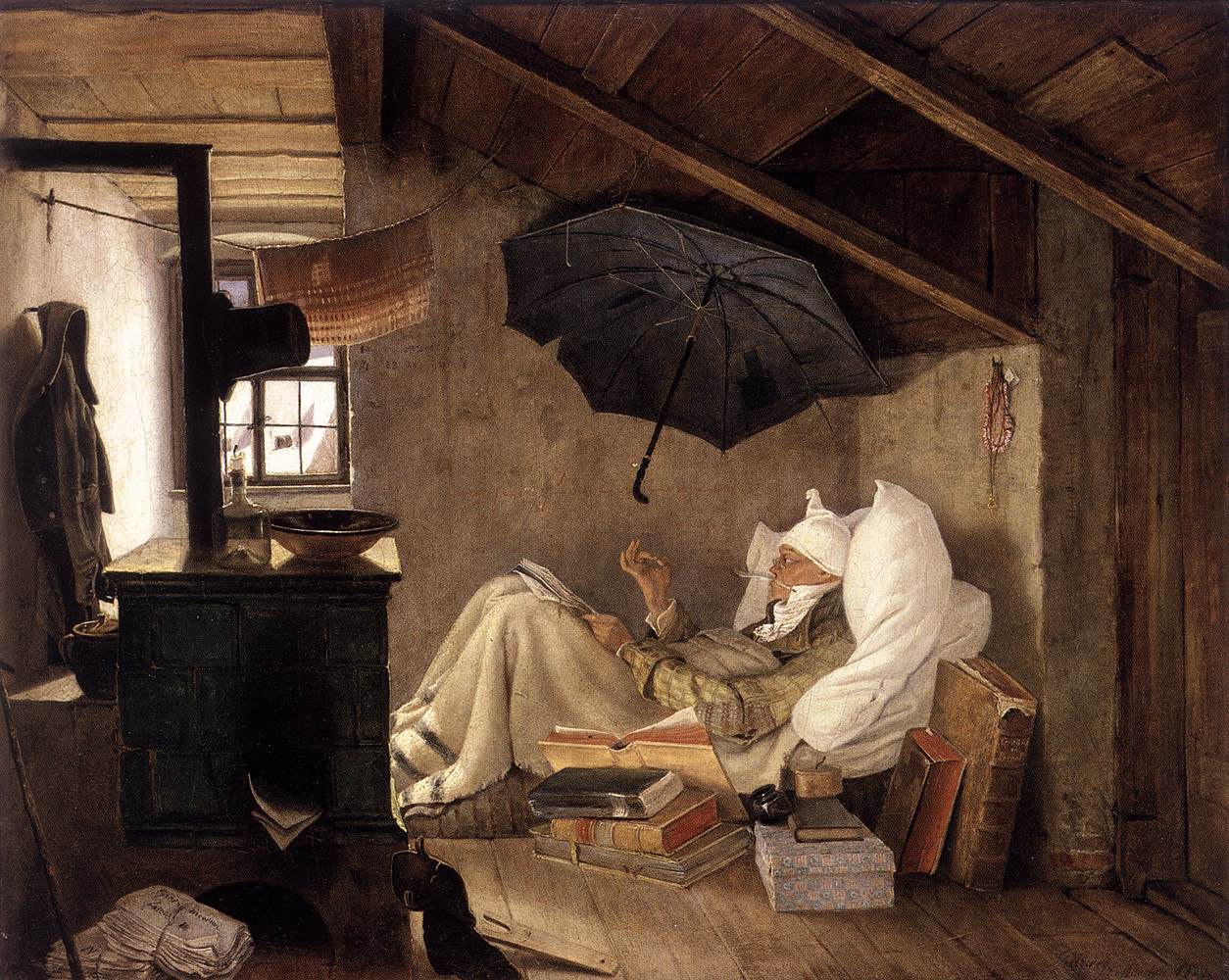 Den fattige poeten - Carl Spitzweg