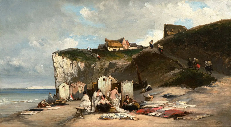 Kvinna i bad i Dieppe II - Carl Spitzweg
