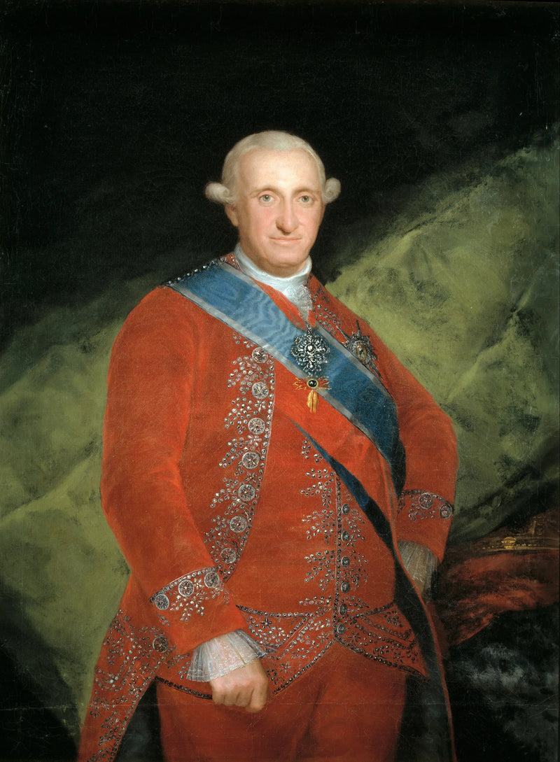 Karl IV i röd - Francisco de Goya