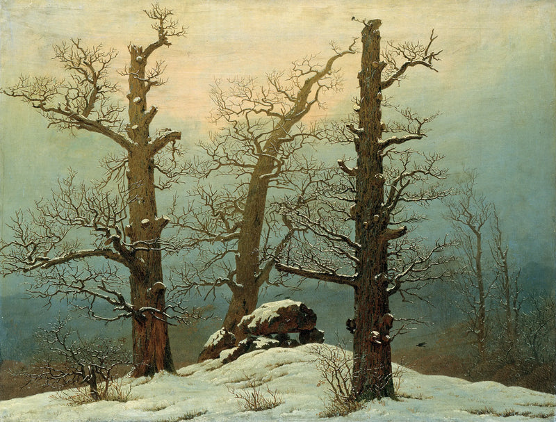 Dolmen under snön - Caspar David Friedrich