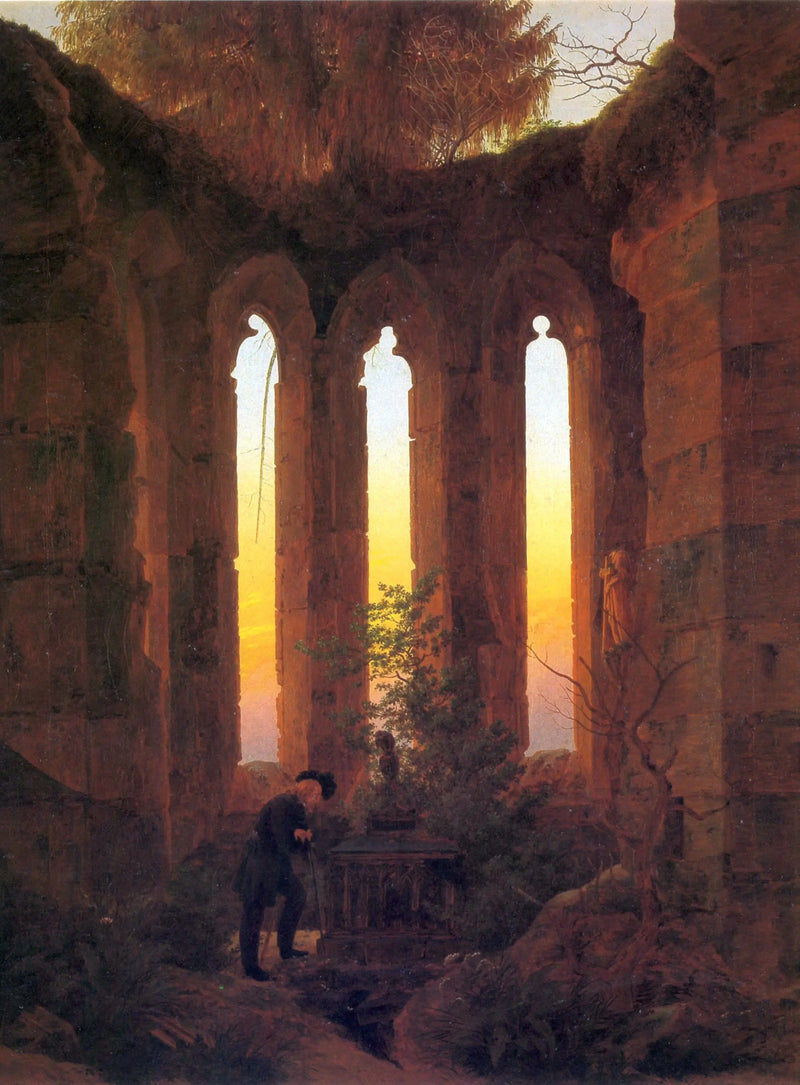 Hutten grav - Caspar David Friedrich
