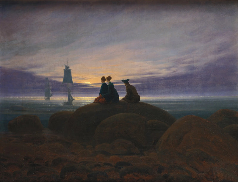Månsken över havet - Caspar David Friedrich