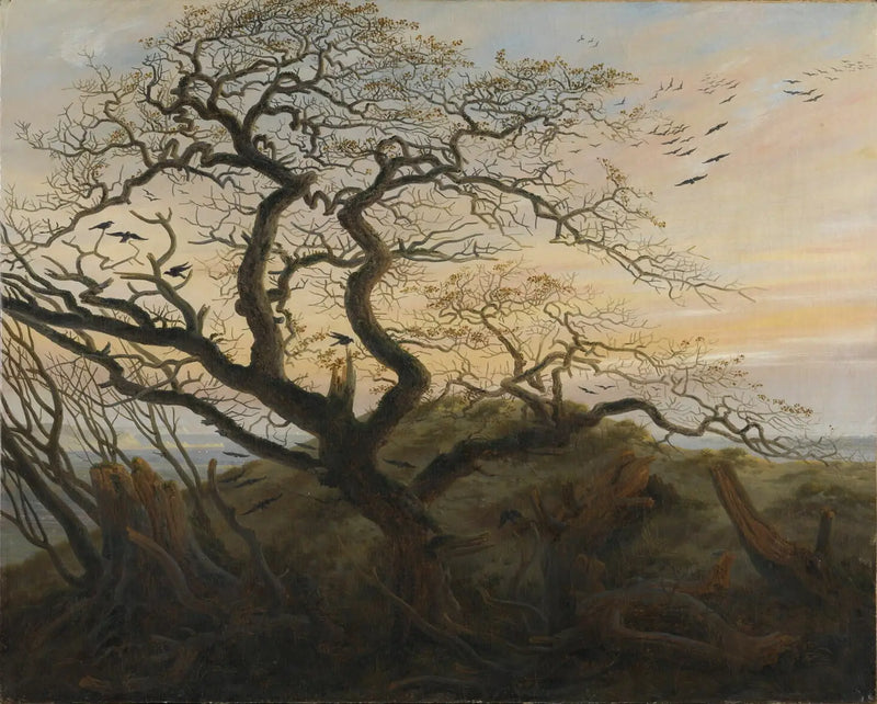 Kräkor på ett träd - Caspar David Friedrich