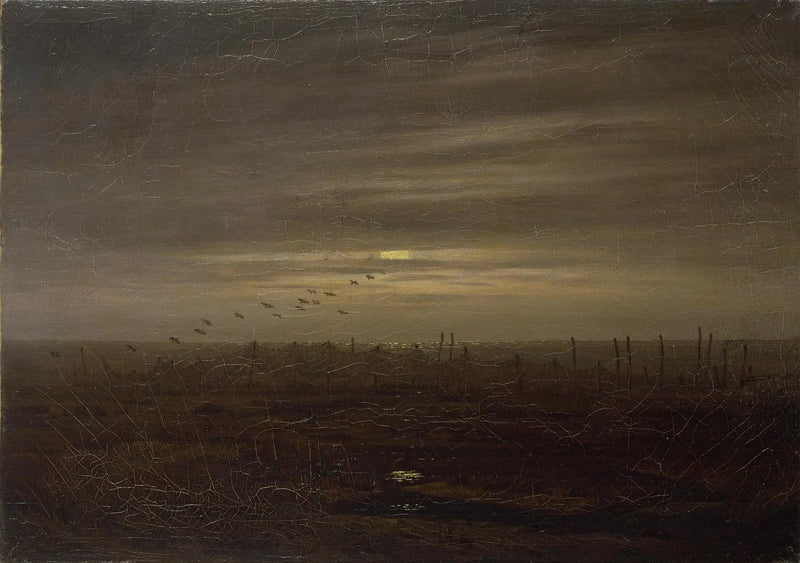 Strand med fiskenät - Caspar David Friedrich