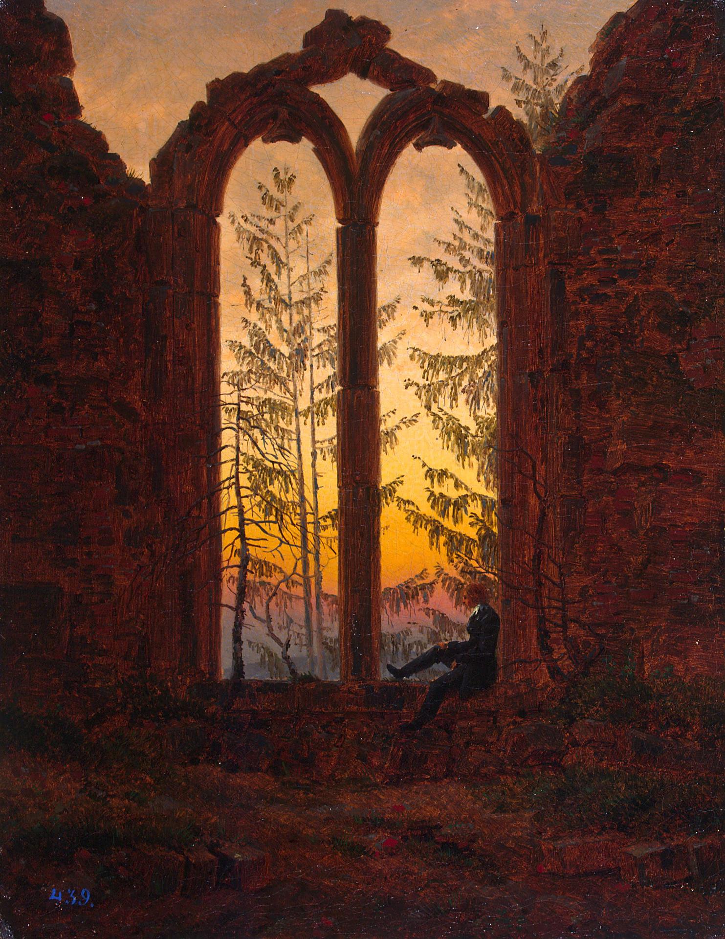 Reproduction du tableau « ruines du monastère d'Oybin - Caspar David Friedrich » par Alpha Reproduction en peinture à l’huile
