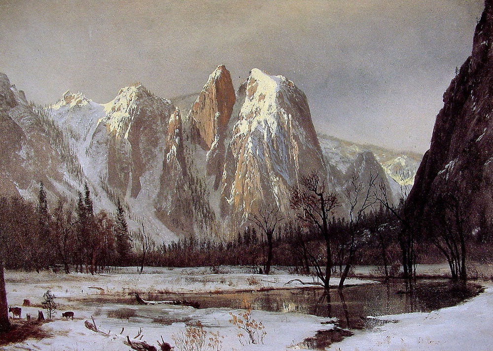 Cathedral Rock, vallée de Yosemite, Californie - Albert Bierstadt