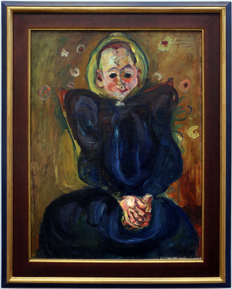 Kvinna i blå klänning - Chaim Soutine