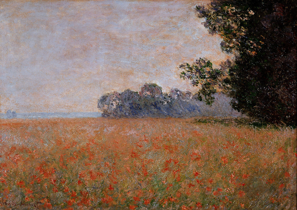 🌾 Havrefält med vallmo – Claude Monet (cirka 1890)