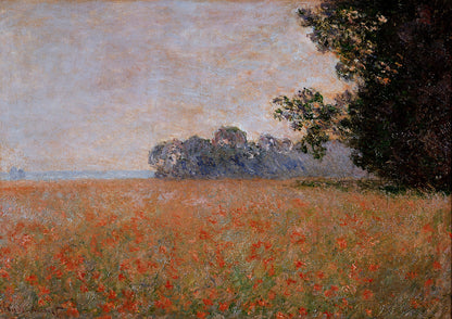 🌾 Havrefält med vallmo – Claude Monet (cirka 1890)