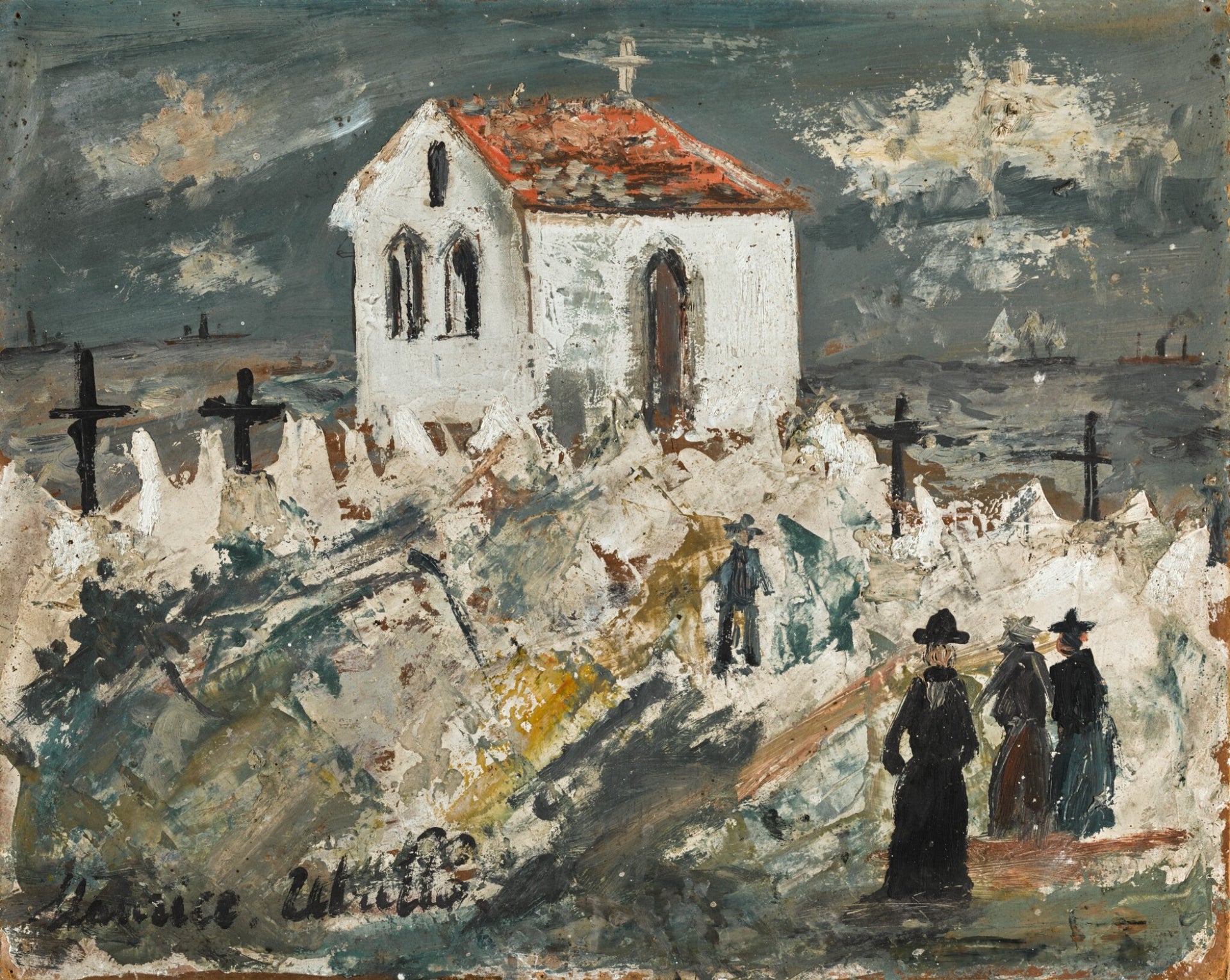Chapelle en Bretagne - Maurice Utrillo