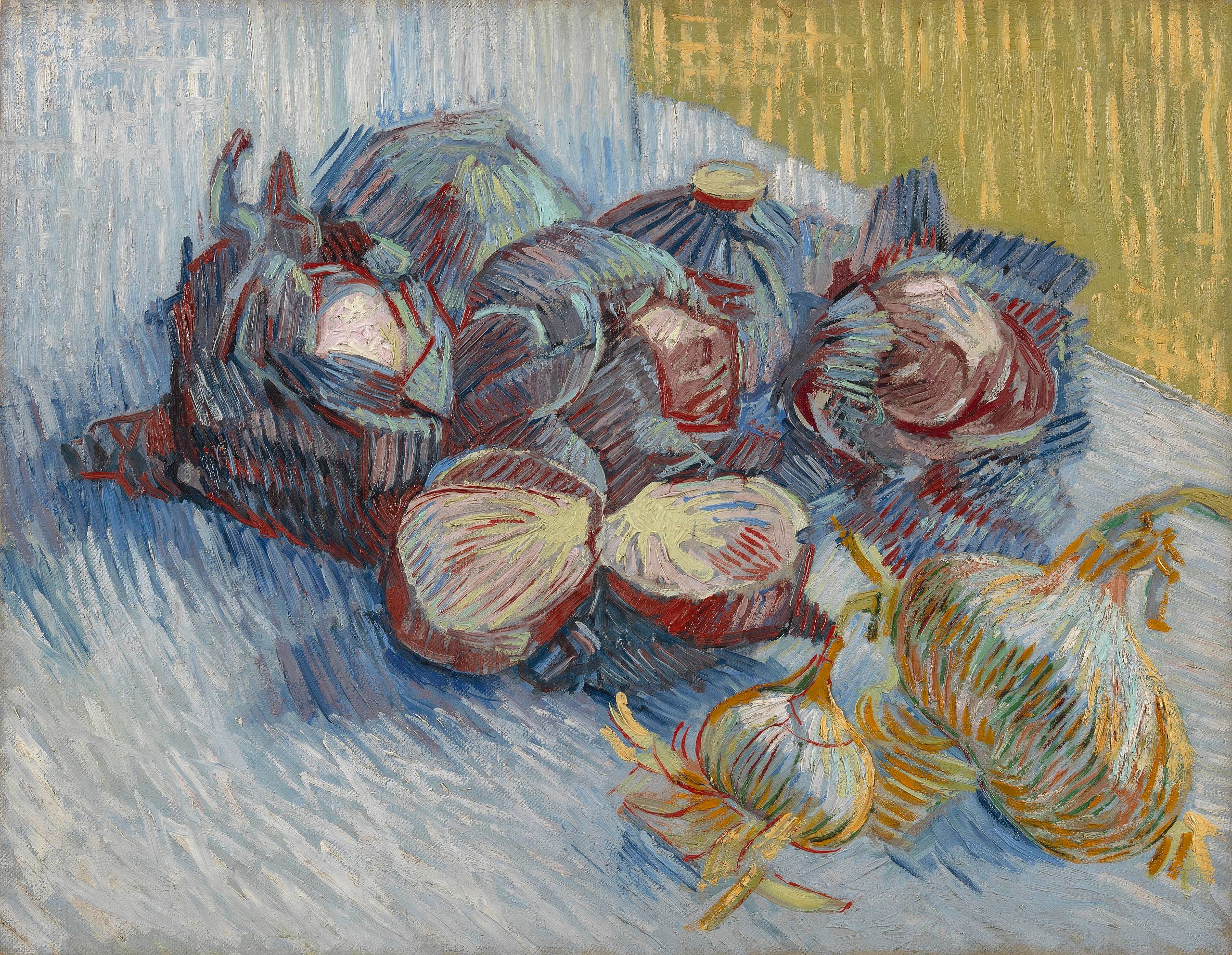 Reproduction du tableau « Charbons rouges et ail - Vincent van Gogh » par Alpha Reproduction en peinture à l’huile