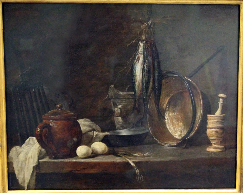 Fattigmansmeny och Köksredskap - Jean Siméon Chardin