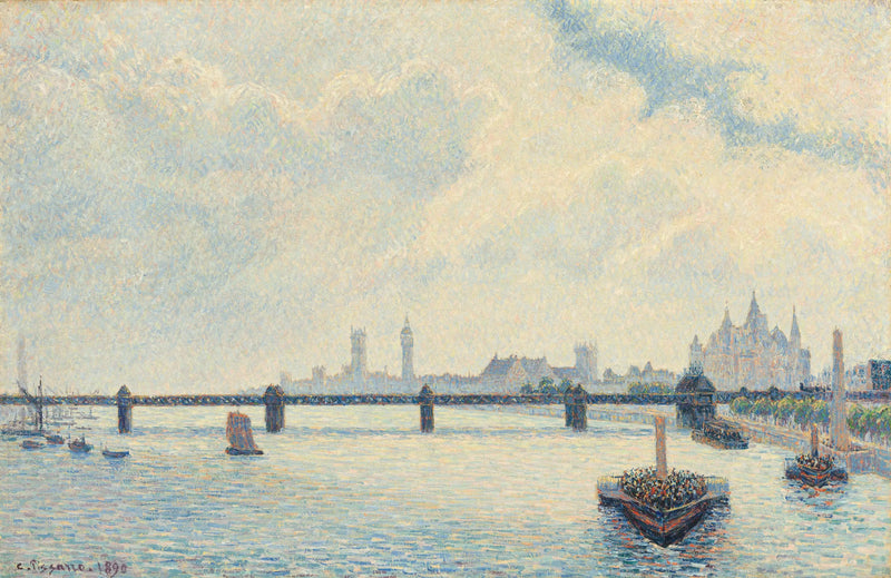 Charing Cross-bron, London - Camille Pissarro