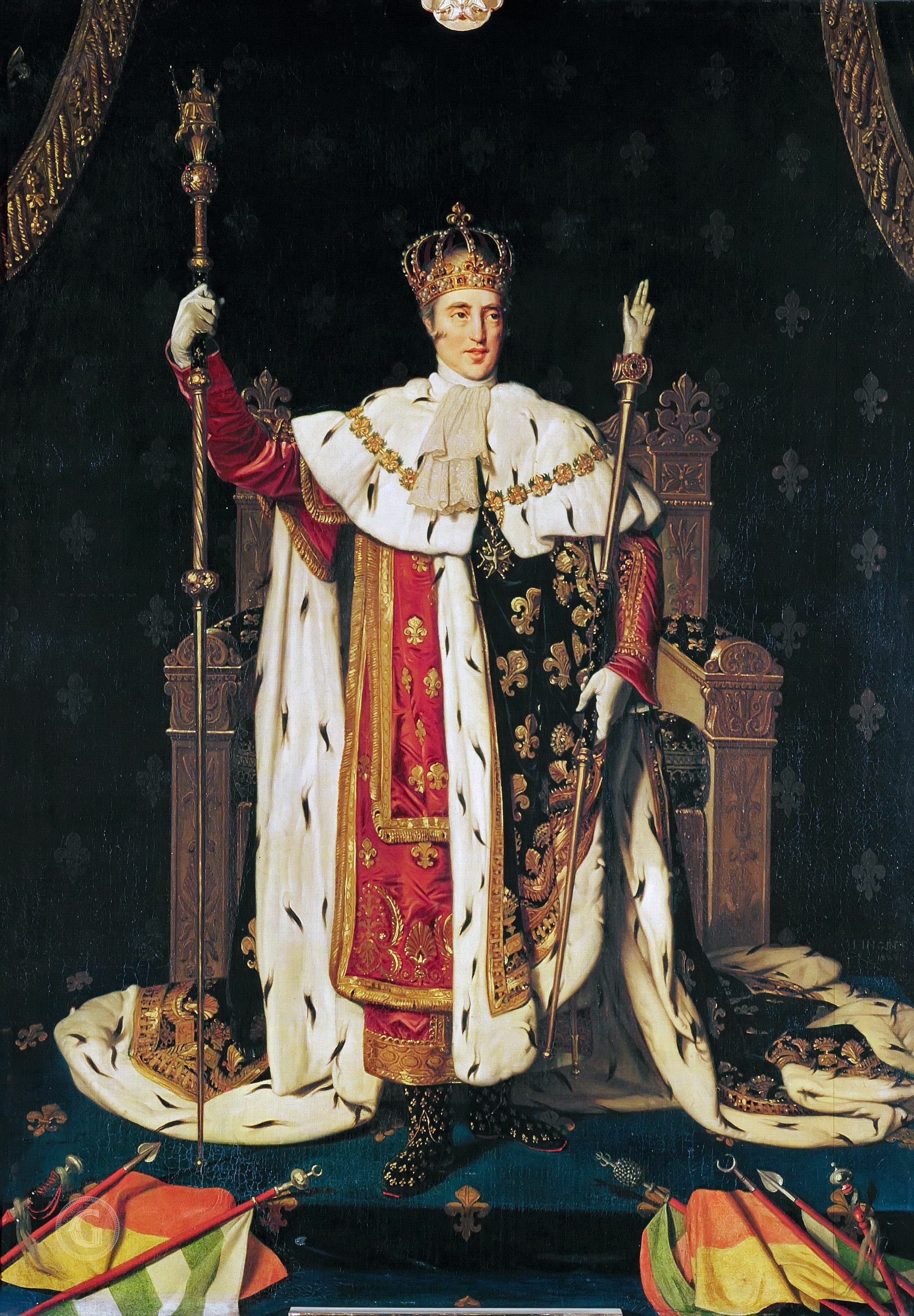 Charles X i kröningsdräkt - Jean-Auguste-Dominique Ingres