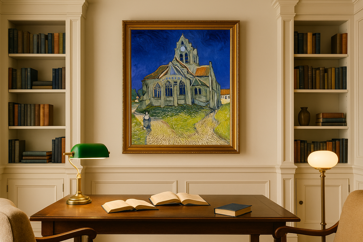 🖼️ Kyrka i Auvers-sur-Oise – Vincent van Gogh (1890)
