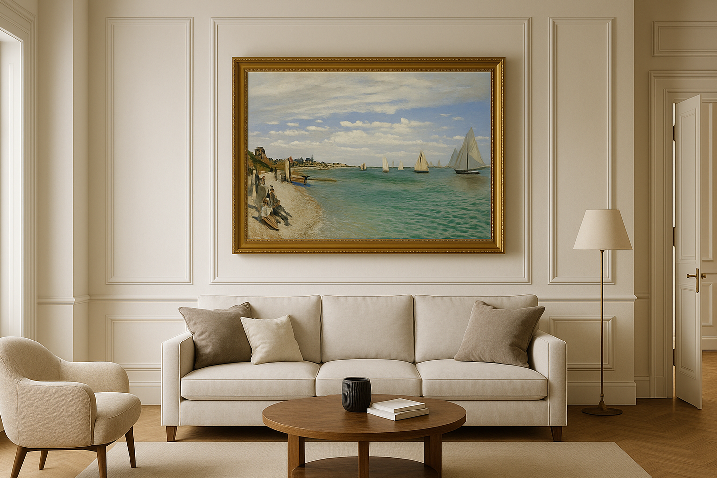 ⛵ Regattor i Sainte-Adresse – Claude Monet (1867)