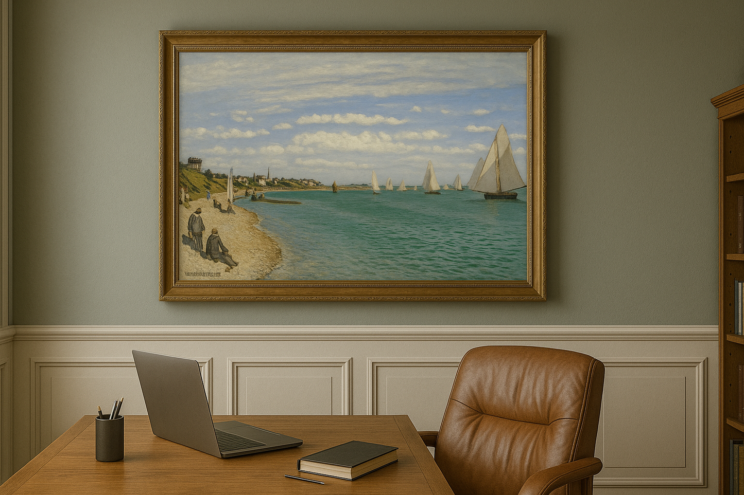⛵ Regattor i Sainte-Adresse – Claude Monet (1867)