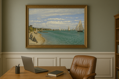 ⛵ Regattor i Sainte-Adresse – Claude Monet (1867)