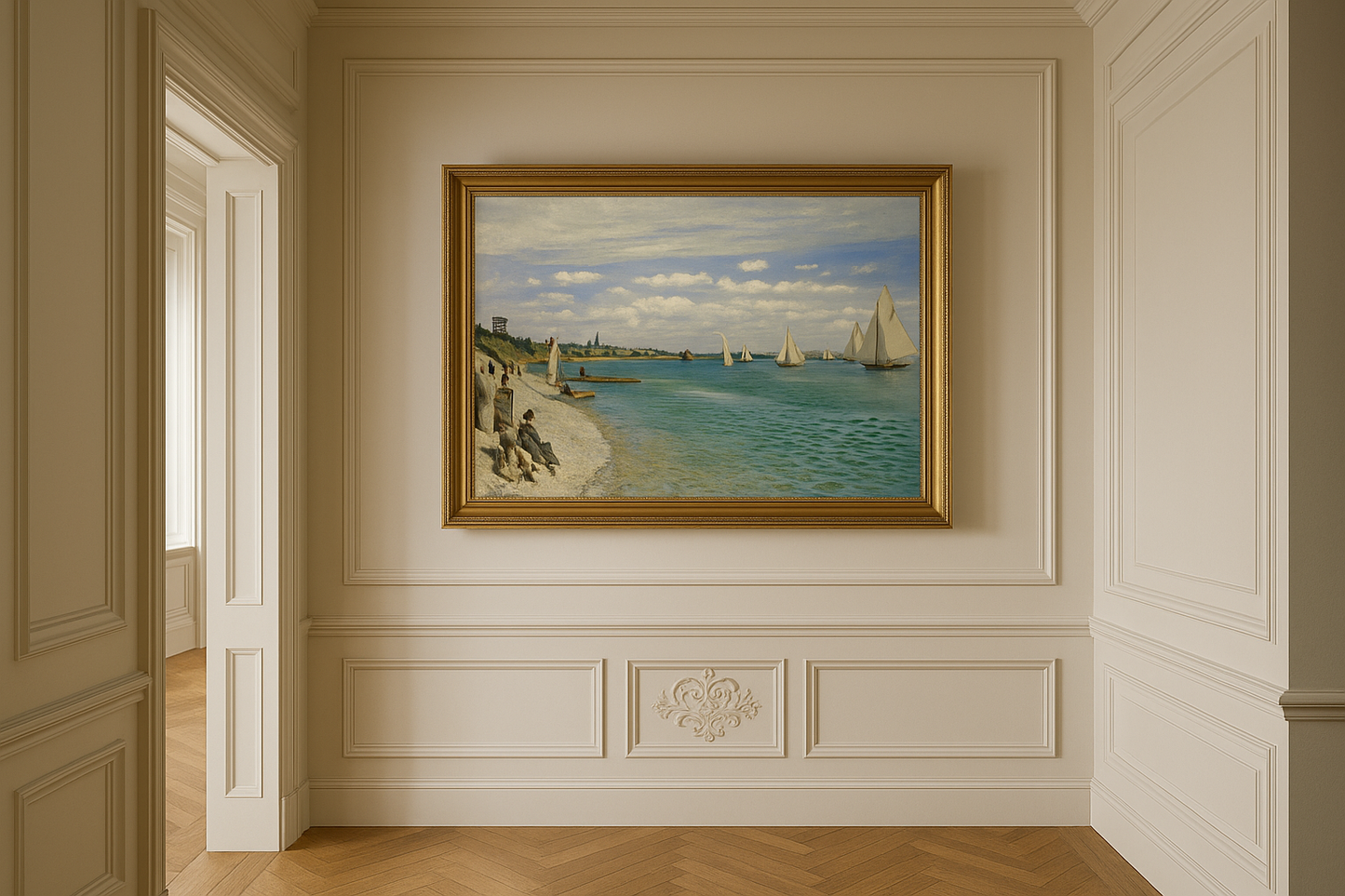 ⛵ Regattor i Sainte-Adresse – Claude Monet (1867)