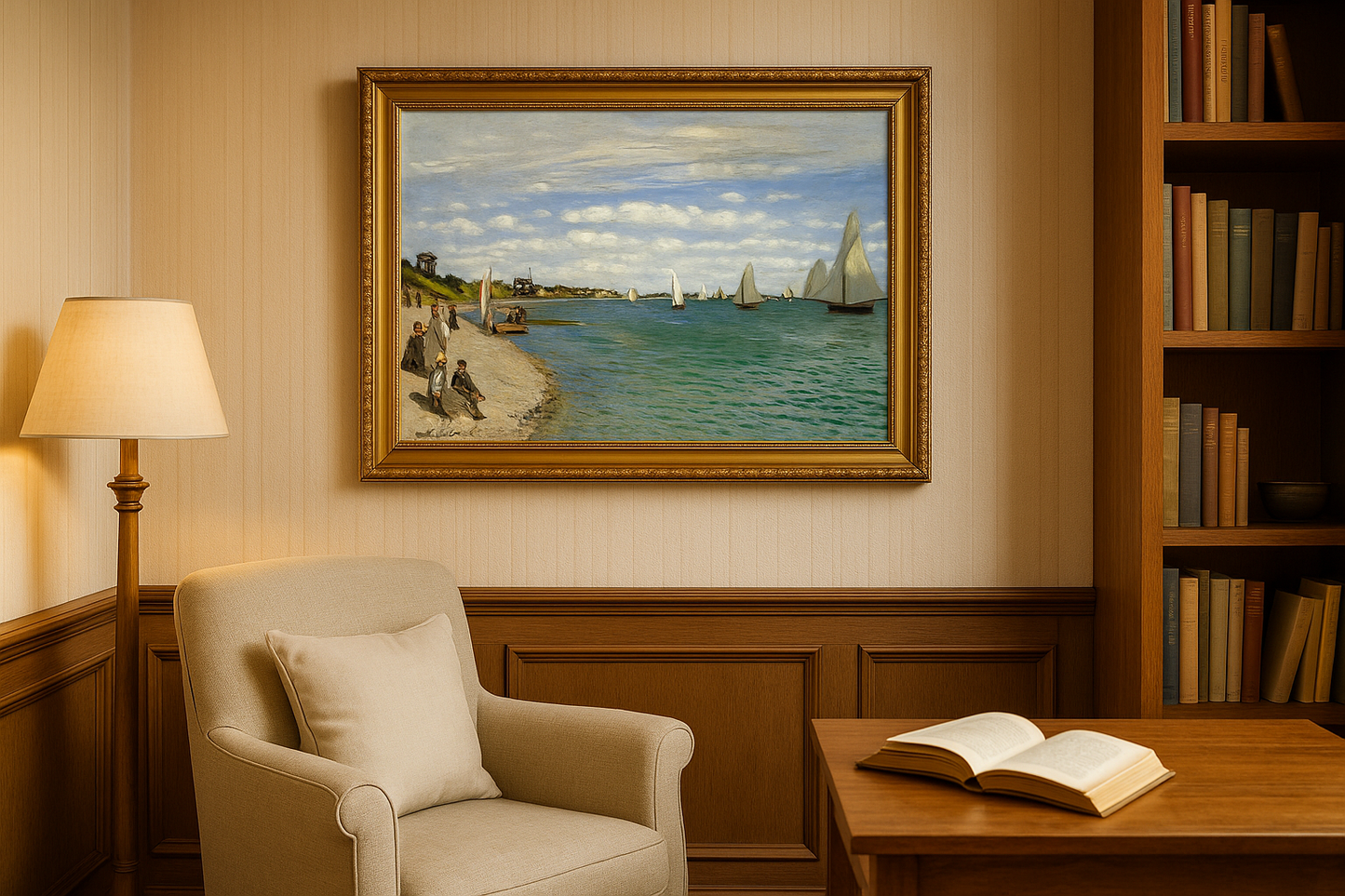 ⛵ Regattor i Sainte-Adresse – Claude Monet (1867)