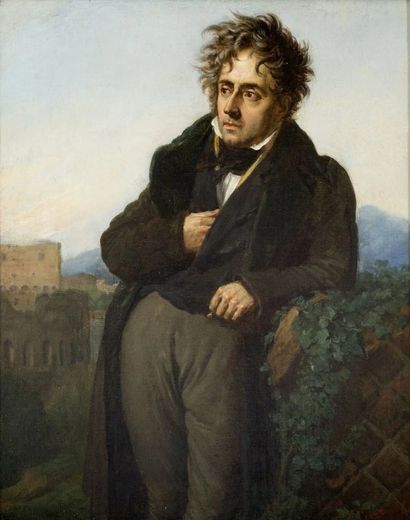 Porträtt av François-René de Chateaubriand - Anne-Louis Girodet