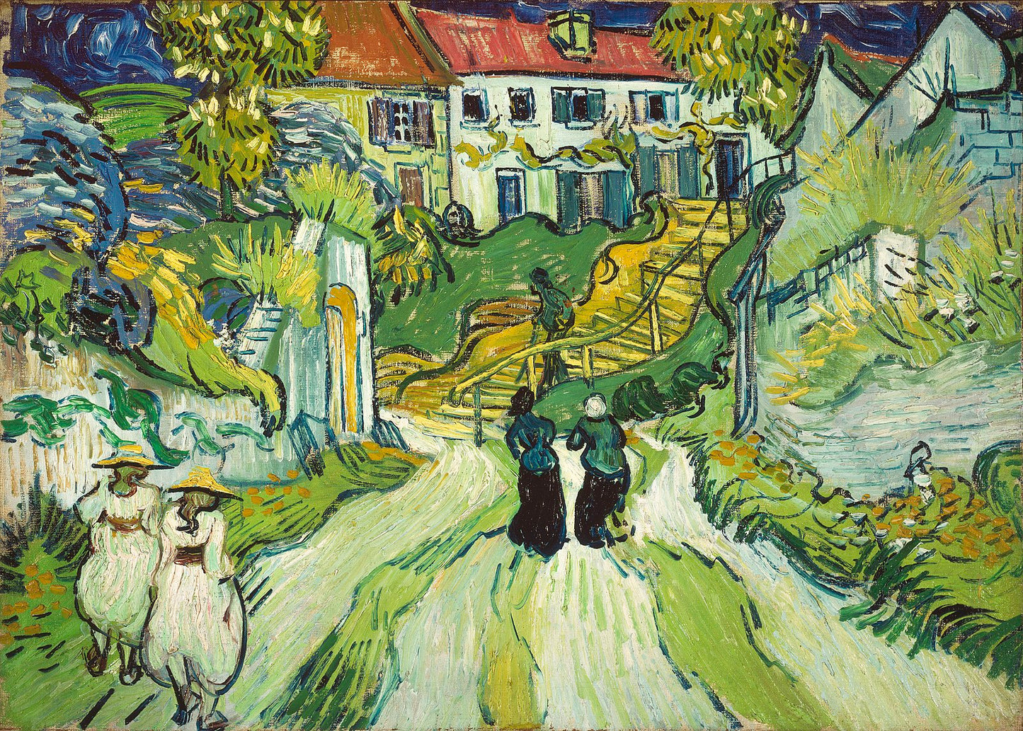 🏞️ Stig och trappa i Auvers-sur-Oise – Vincent van Gogh (1890)