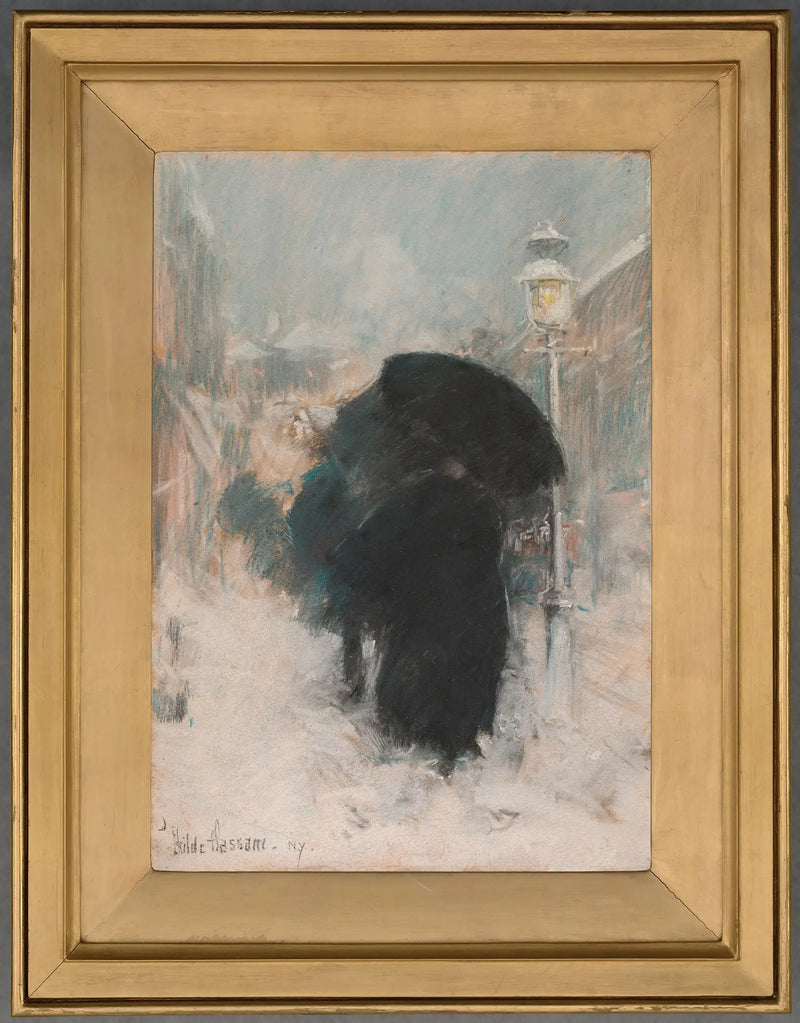 En snöstorm i New York - Childe Hassam