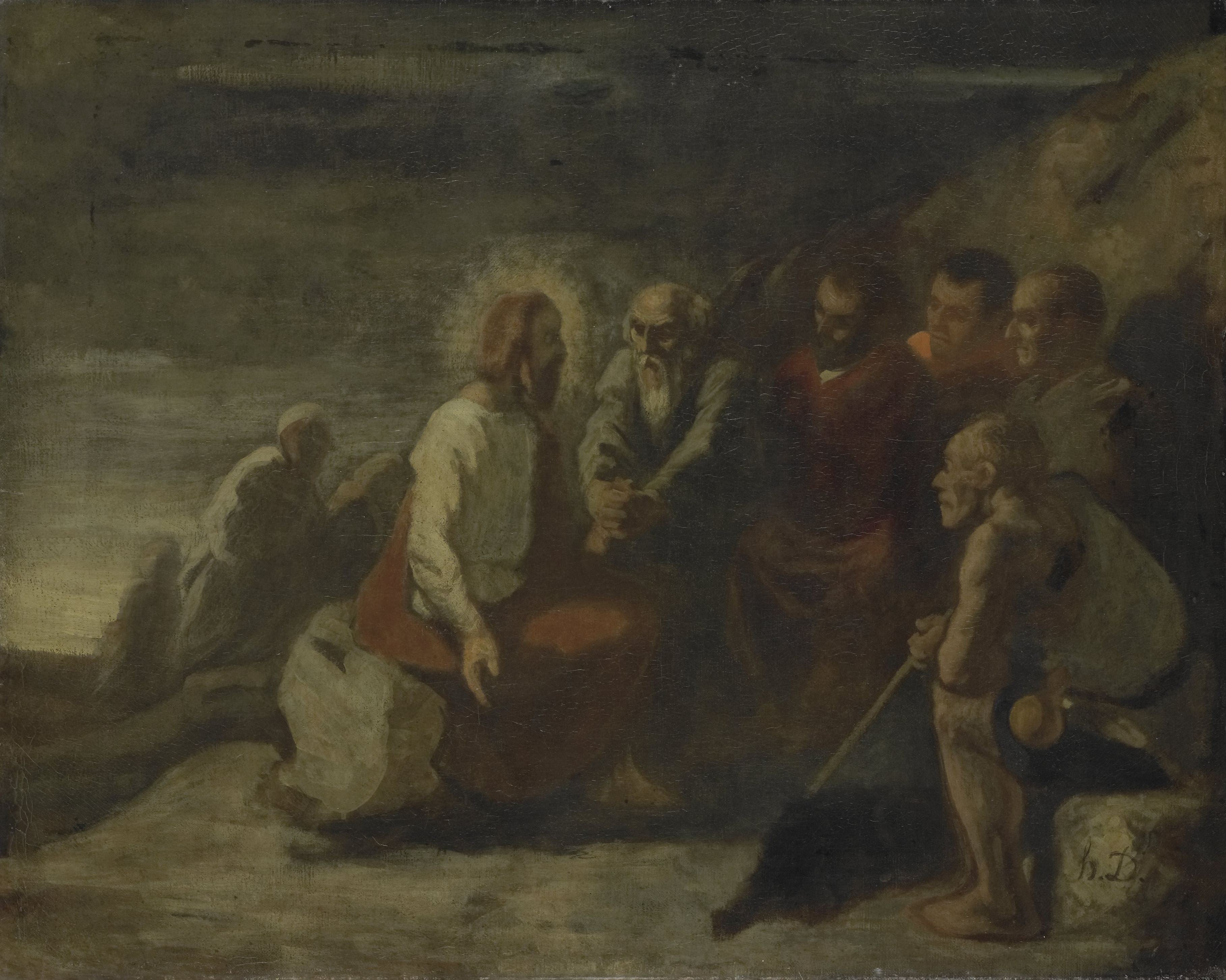 Le Christ et ses disciples - Honoré Daumier