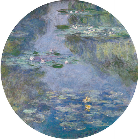 🎨 Näckrosor (rund format) – Claude Monet, 1908