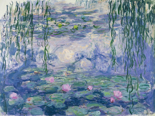 🌸 Näckrosor och hängpil – Monet, omkring 1916-1919