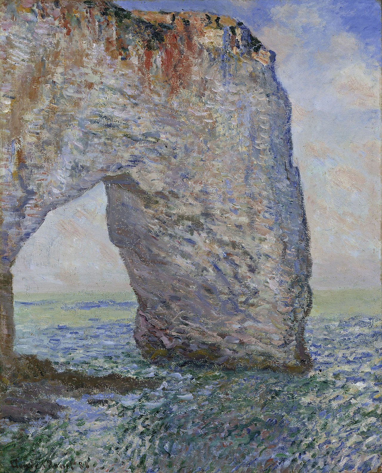 🌊 La Manneporte nära Étretat – Claude Monet (cirka 1883–1886