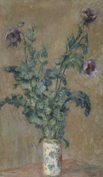 Reproduction du tableau « Vase de pavots - Claude Monet » par Alpha Reproduction en peinture à l’huile