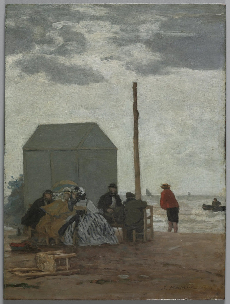 Stranden i Deauville - Eugène Boudin
