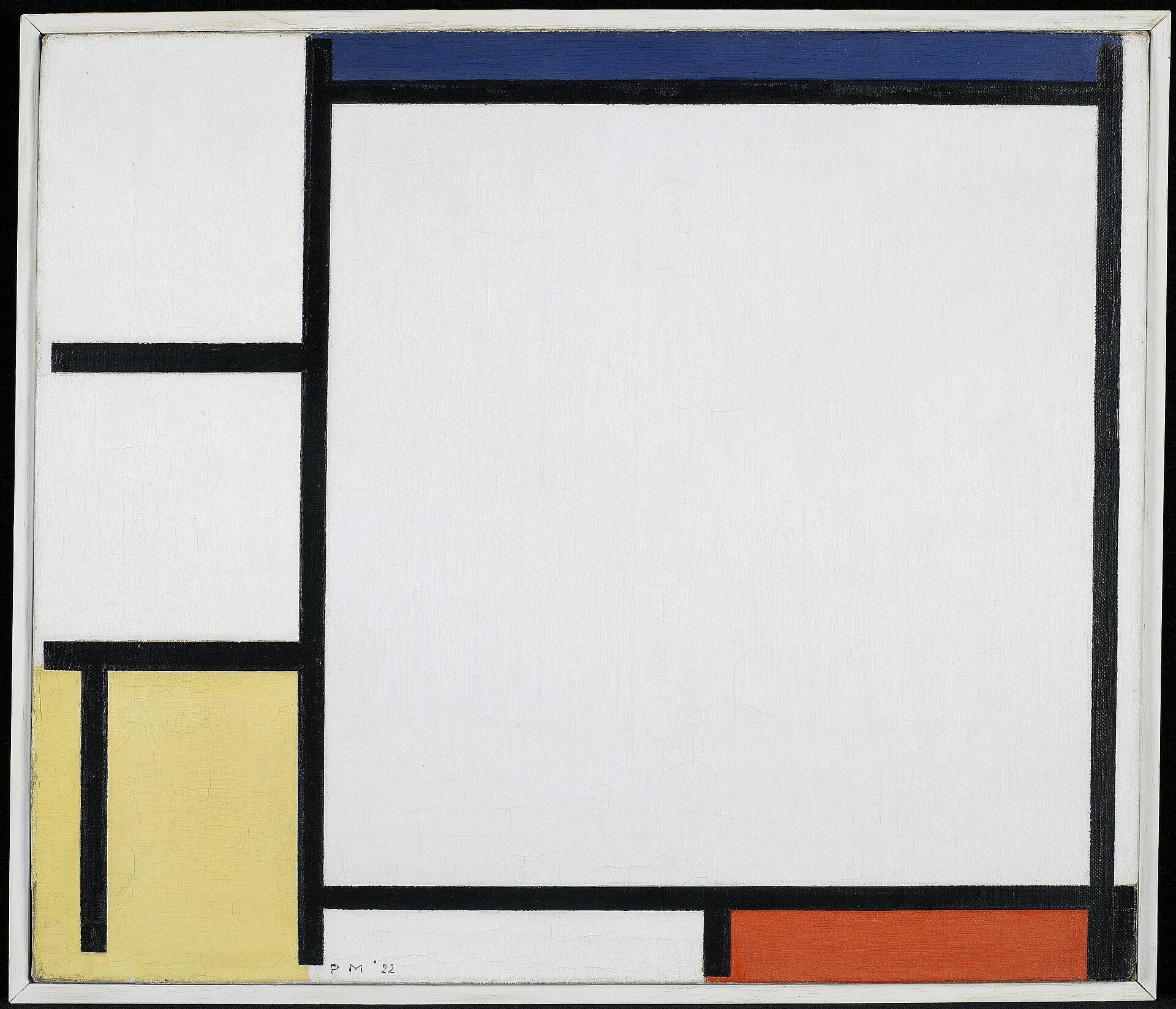 Komposition med blått, rött, gult och svart - Piet Mondrian
