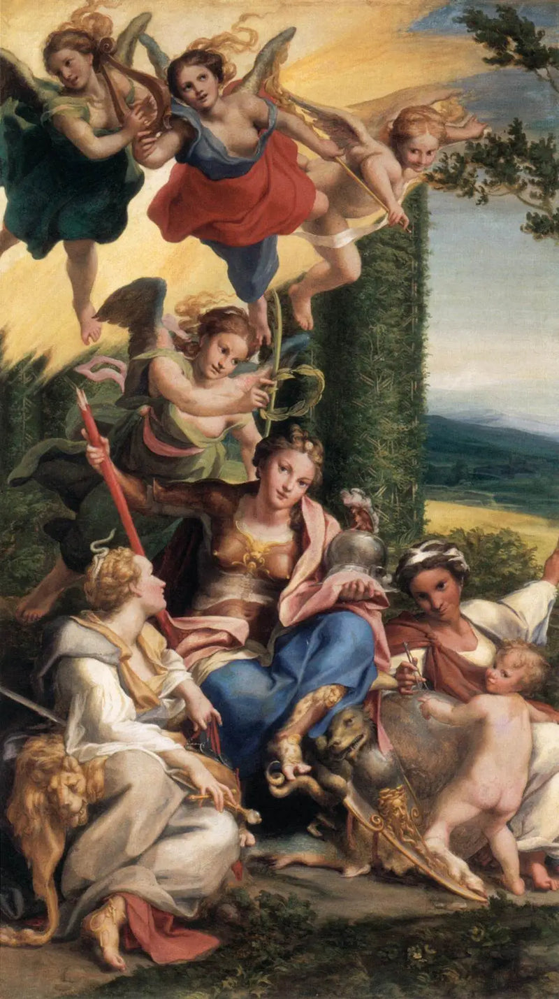 Allégorie av dygden - Antonio da Correggio