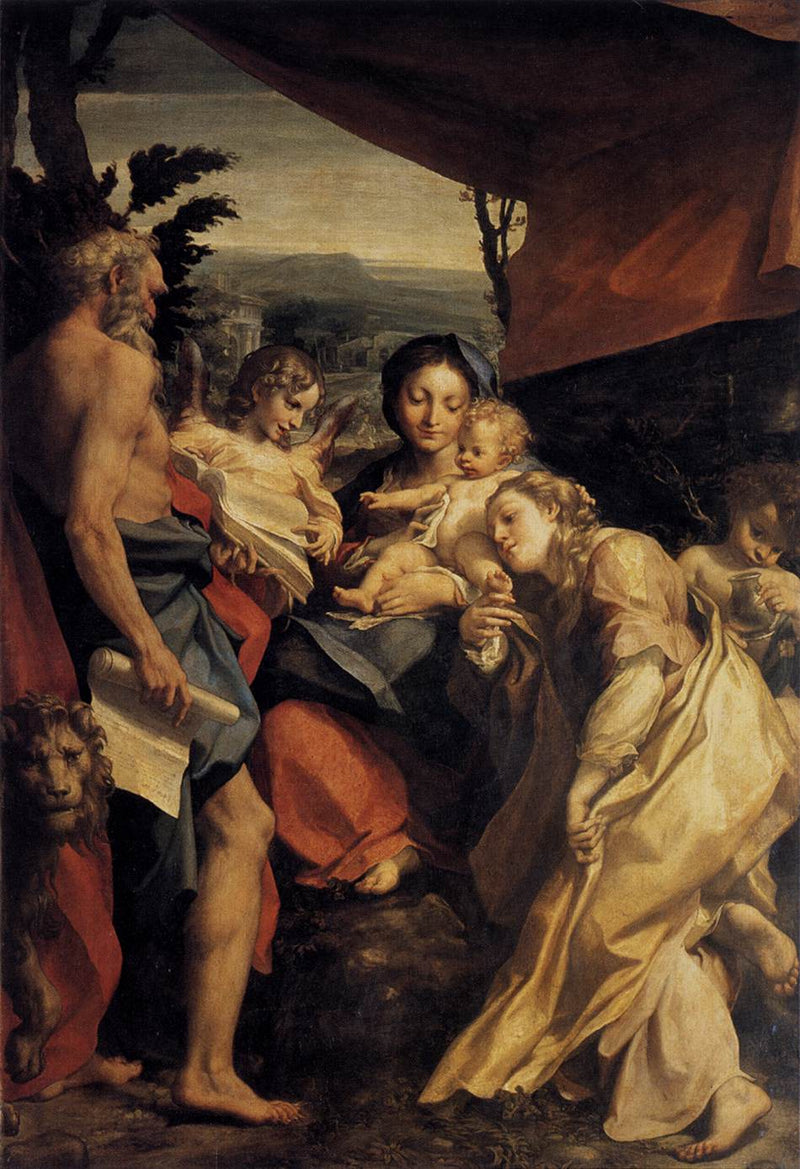 La Vierge à saint Jérôme, dite Le Jour - Corrège