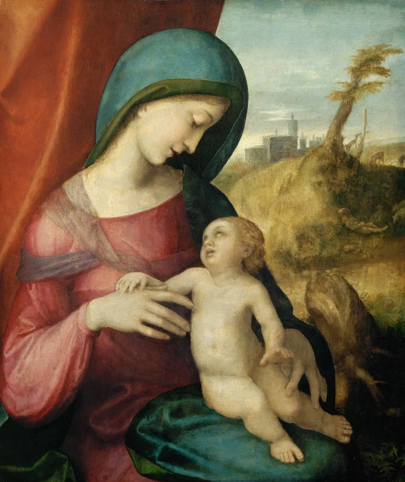 Madonna med barn - Antonio da Correggio