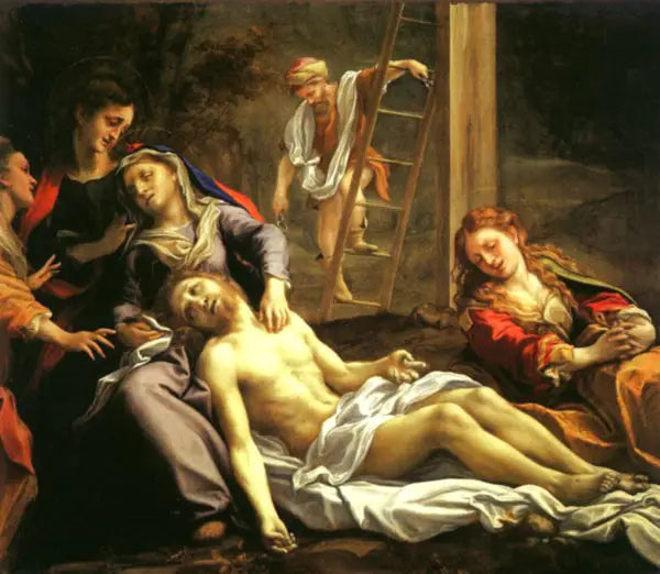 Lamentation över den döde Kristus - Antonio da Correggio