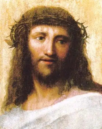 Porträtt av Kristus - Antonio da Correggio