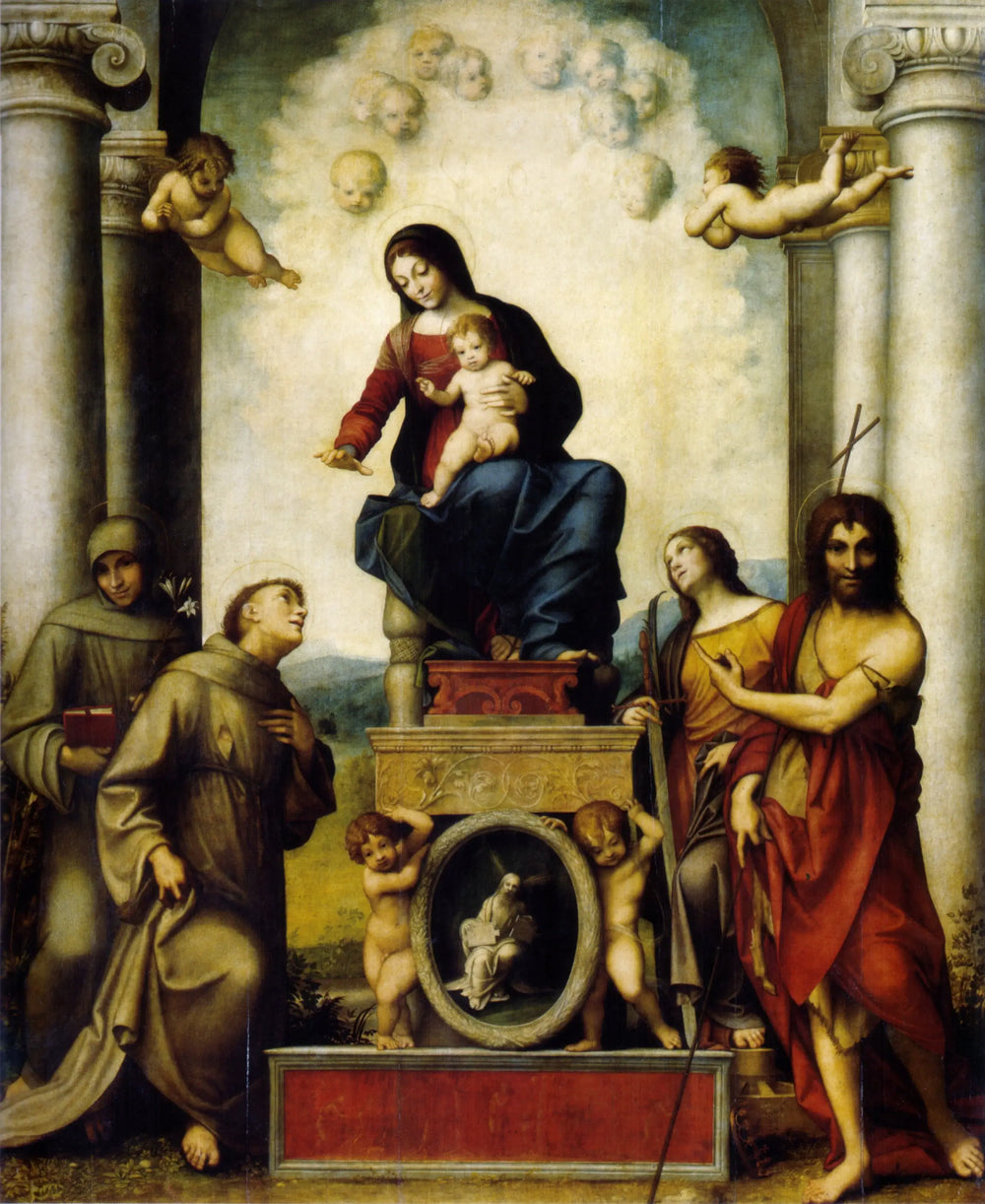 Vierge à l’Enfant avec saint François - Antonio da Correggio - Alpha Reproduction