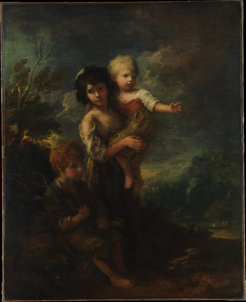 Barnen på stugan (Trädhämtarna) - Thomas Gainsborough